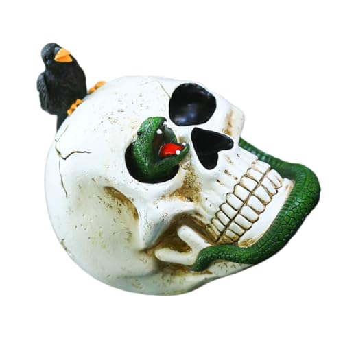 Warmhm 1 STK Weiße Schädelverzierung Party-schädel- Tischplatten-schädel-Ornament Schädelhandwerksverzierung -tischdekoration Kreative Totenkopfdekoration Partyzubehör Harz Warmhm 1 STK Weiße Schädelverzierung Party-schädel- Tischplatten-schädel-Ornament Schädelhandwerksverzierung -tischdekoration Kreative Totenkopfdekoration Partyzubehör Harz von Warmhm