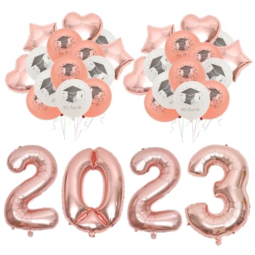 Warmhm 1 Satz 2023 Abschlussballons Geburtstag Blau LED erste vintage dekoration retro dekoration Abschlussdekorationen 2023 Abschlussfeier Dekorationen 2023 Aluminiumfolie Rose Gold Warmhm 1 Satz 2023 Abschlussballons Geburtstag Blau LED erste vintage dekoration retro dekoration Abschlussdekorationen 2023 Abschlussfeier Dekorationen 2023 Aluminiumfolie Rose Gold von Warmhm