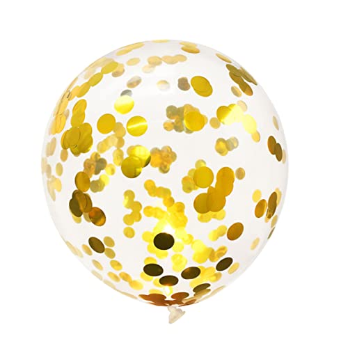 Warmhm 1 Satz 9tlg Roségoldener Ballon Sternballons Aus Aluminium Golddekor Goldrand Abschlusskappendekorationen Abschlussballon-mittelstücke Partyballons Funkeln Kombination Pailletten von Warmhm