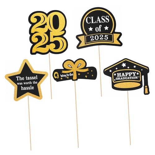 Warmhm 1 Satz Abschlussfeier Dekorationsset Goldene Vase Toppers für Party Deko Vielseitige Mittelstücke für Tischdekoration und Fotorequisiten zur Graduierung Warmhm 1 Satz Abschlussfeier Dekorationsset Goldene Vase Toppers für Party Deko Vielseitige Mittelstücke für Tischdekoration und Fotorequisiten zur Graduierung von Warmhm