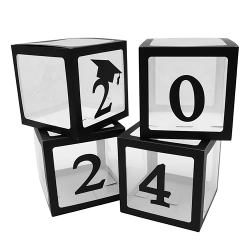 Warmhm 1 Satz Ballonhüllen für den Abschluss Ballon für den Abschluss Partyballons Dekorationen Aufbewahrungsbox für Ballons Abschlussfeier Dekoration PVC Black von Warmhm