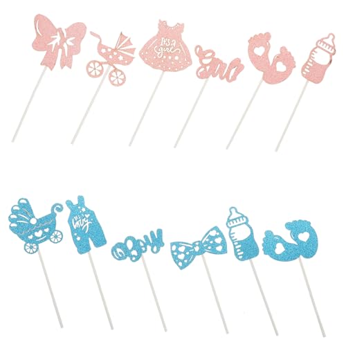 Warmhm 1 Satz Geschlecht Offenbaren Requisiten Geschlecht Enthüllen Kuchendekorationen Cupcake-topper Für Babyparty, Mädchen Cupcake-topper Zum Aufdecken Des Geschlechts Papier Warmhm 1 Satz Geschlecht Offenbaren Requisiten Geschlecht Enthüllen Kuchendekorationen Cupcake-topper Für Babyparty, Mädchen Cupcake-topper Zum Aufdecken Des Geschlechts Papier von Warmhm
