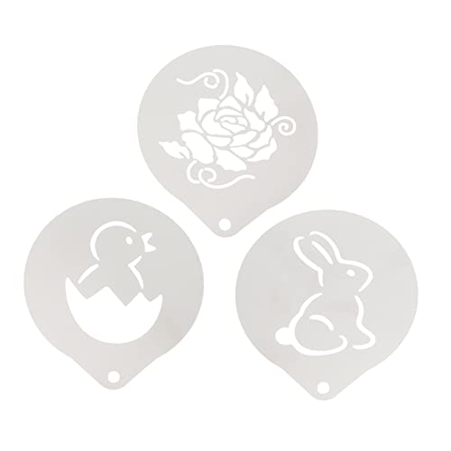 Warmhm 1 Satz Kaffee Ziehen Muster Latte Cafe Schablonen Für Cappuccino Coffee Lover Backform Stollen Coffee Art Milchschaum-sprühvorlage Puderzuckersieb Rostfreier Stahl Silver 3 Stück Warmhm 1 Satz Kaffee Ziehen Muster Latte Cafe Schablonen Für Cappuccino Coffee Lover Backform Stollen Coffee Art Milchschaum-sprühvorlage Puderzuckersieb Rostfreier Stahl Silver 3 Stück von Warmhm