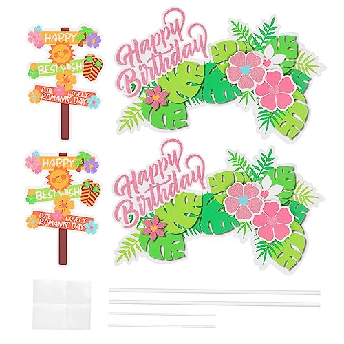 Warmhm 1 Satz Kucheneinsatz Dekoration Geburtstagskuchen Luau Geburtstag Kuchen-einsteckkarten Kuchendeckel Tortenverzierung Zum Geburtstag Tortenaufsätze Für Geburtstage Papier 4 Stück Warmhm 1 Satz Kucheneinsatz Dekoration Geburtstagskuchen Luau Geburtstag Kuchen-einsteckkarten Kuchendeckel Tortenverzierung Zum Geburtstag Tortenaufsätze Für Geburtstage Papier 4 Stück von Warmhm