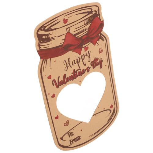 Warmhm 1 Satz Liebe Grußkarte Valentinskarten Für Valentinstagskarten Für Glückliche Valentinstagkarten Süßigkeitentüten Zum Valentinstag Für Die Schule Papier von Warmhm