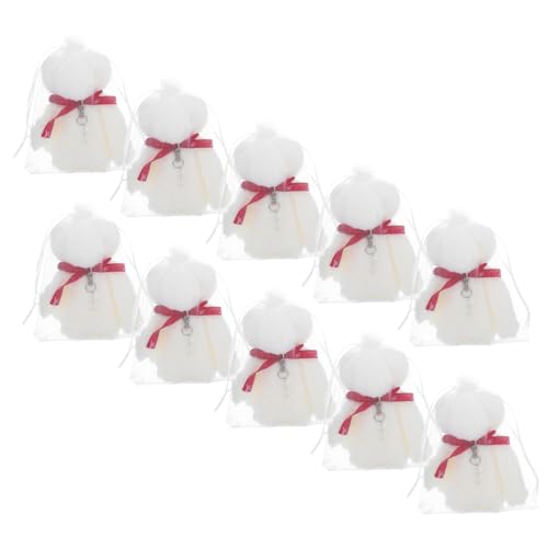 Warmhm 1 Satz Niedliches Bären Schlüsselanhänger Set Teiliges Geschenkset für Taufen und Abschlussfeiern Favors für Gäste mit Hochwertigem Korallenfleece von Warmhm