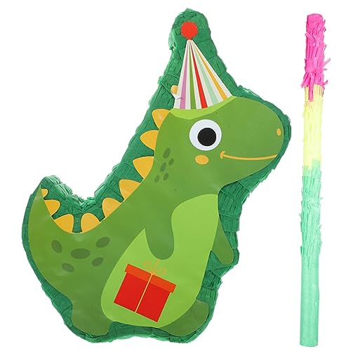 Warmhm 1 Satz Piñata Pinata Für Die Brautparty Schatzsuchspiel Cinco De Mayo-pinata String-pinata-dinosaurier Rosa Dinosaurier-pinata Pinata-dekor Papier Schüttgut Kind Anhänger von Warmhm