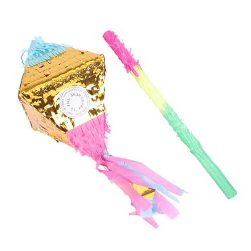 Warmhm 1 Satz Rhombus Pinata für Geburtstagsgeschenk Lustiges Partyzubehör zum Befüllen für Festlichkeiten und Detektivpartys von Warmhm