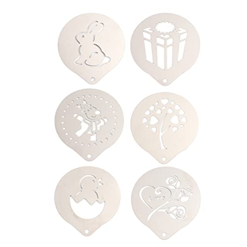 Warmhm 1 Satz Teiliges Schablonen DIY Cappuccino Latte Vorlagen für Professionelle Dekoration von Leicht zu Reinigen Verwenden für Kaffeeliebhaber Warmhm 1 Satz Teiliges Schablonen DIY Cappuccino Latte Vorlagen für Professionelle Dekoration von Leicht zu Reinigen Verwenden für Kaffeeliebhaber von Warmhm