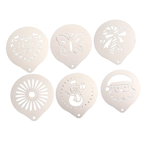 Warmhm 1 Satz Teiliges Schablonen für Cappuccino Latte Art DIY Milchspray Vorlagen für Professionelle Dekoration zu Reinigen Verwenden Warmhm 1 Satz Teiliges Schablonen für Cappuccino Latte Art DIY Milchspray Vorlagen für Professionelle Dekoration zu Reinigen Verwenden von Warmhm