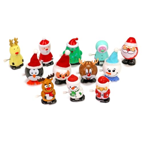 Warmhm 1 Satz Teiliges Weihnachts Wind Up mit Santa Claus Schneemann und Rentier Lustige Weihnachtsdekoration für Rot Grün Warmhm 1 Satz Teiliges Weihnachts Wind Up mit Santa Claus Schneemann und Rentier Lustige Weihnachtsdekoration für Rot Grün von Warmhm