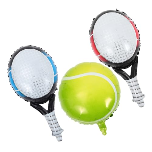 Warmhm Tennisschläger-ballon-set – 3 Tennis-folienballons Tennis-dekorationen Für Partys Junggesellenabschiedsdekorationen Warmhm Tennisschläger-ballon-set – 3 Tennis-folienballons Tennis-dekorationen Für Partys Junggesellenabschiedsdekorationen von Warmhm