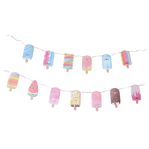 Warmhm 1 Satz -banner Alles Zum Geburtstag Banner Geburtstagsdekorationen Geburtstagsbanner Eisdekorationen Für Partys Creme Partyzubehör Willkommens- -banner Papier von Warmhm