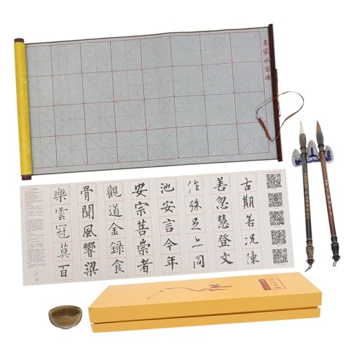 Warmhm 1 Schachtel Wiederverwendbares Kalligraphie wasserschreibtuch für Anfänger Faltbares Chinesisches Schreibpapier Magisches Übungstuch für Kalligraphie Praktisches Schreibset Leicht von Warmhm