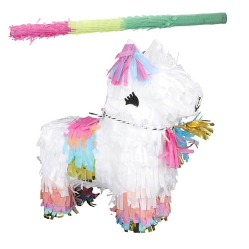 1 Satz Piñata Geburtstagsparty-Zubehör mexikanische Pinata Spielzeug Pinata-Party-Dekor Party-Dekoration zum Aufhängen dreidimensional Geschenkbox Requisiten Feiertagsfeier Kind von Warmhm