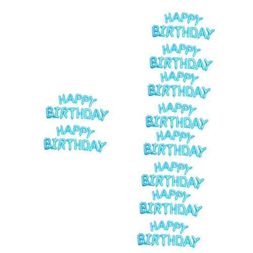 Warmhm 10 Sätze Geburtstagsdekoration Luftballons Anzüge für Kinder Alles zum Geburtstag-Banner Brief Ornament Dekorationen für Geburtstagsfeiern Gefälligkeiten für Geburtstagsfeiern von Warmhm