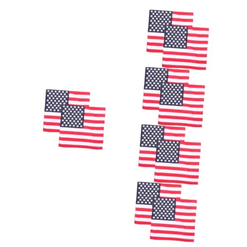 Warmhm 10 Stk. Patriotisches Halstücher Damen mit Amerikanischer Flagge Leichtes Of July Neck Kerchief Modisches Kopftuch und Halsbandana für Feiertage und Alltag Stilvolles Accessoire Warmhm 10 Stk. Patriotisches Halstücher Damen mit Amerikanischer Flagge Leichtes Of July Neck Kerchief Modisches Kopftuch und Halsbandana für Feiertage und Alltag Stilvolles Accessoire von Warmhm