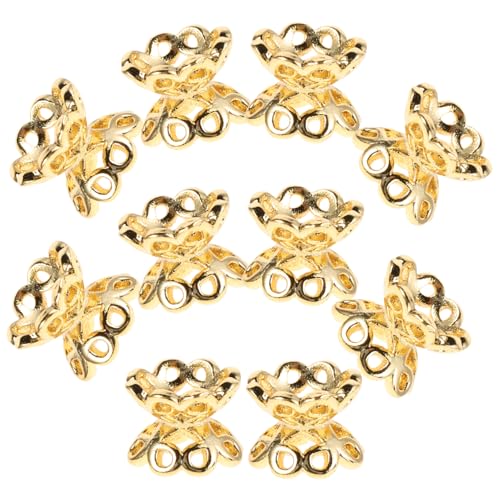 Warmhm 10 Stück Bead Caps Doppelseitige Schmuckzubehör für DIY Armbänder und Robuste Perlenkappen für Kreative Bastelprojekte und Schmuckherstellung Warmhm 10 Stück Bead Caps Doppelseitige Schmuckzubehör für DIY Armbänder und Robuste Perlenkappen für Kreative Bastelprojekte und Schmuckherstellung von Warmhm