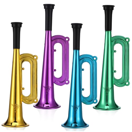 Warmhm 10 Stück Farbenfrohe Trompete Party jubelnde Requisiten Trompete für Trompetenkinder Stadion Horn Trompete Macher Prost Kindertrompete Noisemaker Plastik Warmhm 10 Stück Farbenfrohe Trompete Party jubelnde Requisiten Trompete für Trompetenkinder Stadion Horn Trompete Macher Prost Kindertrompete Noisemaker Plastik von Warmhm