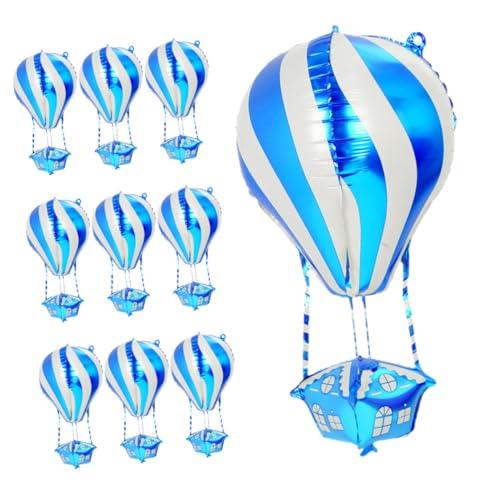 Warmhm 10 Stück Heißluftballon Aluminium Film Ballon Heißluftballon Für Party Partyballons Mit Themen Dekorative Folienballons 4d Folienballons Babypartyballons Himmelblau Aluminiumfolie Warmhm 10 Stück Heißluftballon Aluminium Film Ballon Heißluftballon Für Party Partyballons Mit Themen Dekorative Folienballons 4d Folienballons Babypartyballons Himmelblau Aluminiumfolie von Warmhm