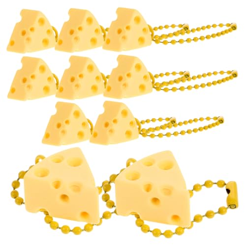 Warmhm 10 Stück Käse Ornamente Schlüsselanhänger Anhänger Für Rucksack Anhänger Schlüsselanhänger Dekor Schlüsselanhänger Anhänger Geldbeutel Charm Anhänger Dekorativer von Warmhm