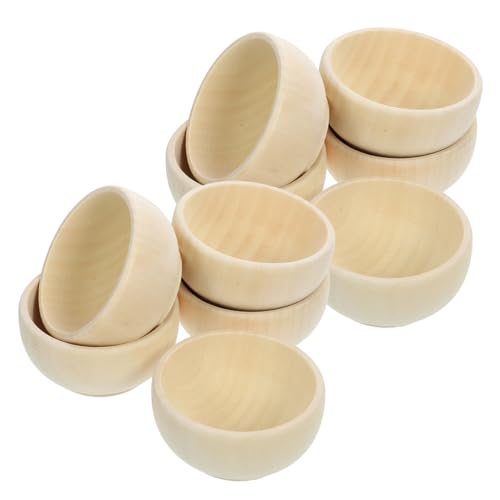 Warmhm 10 Stück Massivholz DIY Holzschale Kosmetikerin Schalen unvollendet Mini -Schüssel Aufschlag Tauchschalen dekorative Holzschale Mini-Schüssel Kleine Holzschalen Messbecher hölzern Warmhm 10 Stück Massivholz DIY Holzschale Kosmetikerin Schalen unvollendet Mini -Schüssel Aufschlag Tauchschalen dekorative Holzschale Mini-Schüssel Kleine Holzschalen Messbecher hölzern von Warmhm