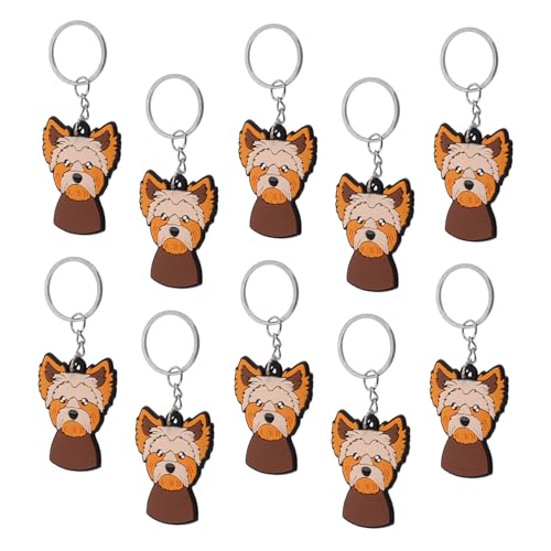 Warmhm 10 Stück Niedliche Tier Schlüsselanhänger aus PVC Lustiger Hundeschlüsselring für Taschen und Rucksäcke Zubehör mit Charm für Partygeschenke und Mitgebsel Warmhm 10 Stück Niedliche Tier Schlüsselanhänger aus PVC Lustiger Hundeschlüsselring für Taschen und Rucksäcke Zubehör mit Charm für Partygeschenke und Mitgebsel von Warmhm