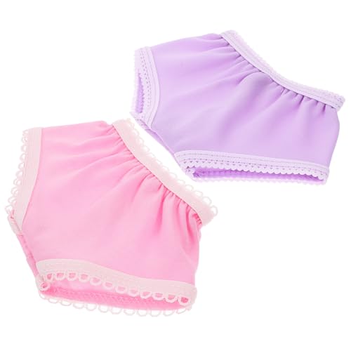 Warmhm 10 Stück Puppenunterwäsche Teiliges für Puppen Unterhosen mit Spitze Puppen Kleidung Zubehör für Rollenspiele und Kreative Aktivitäten von Warmhm
