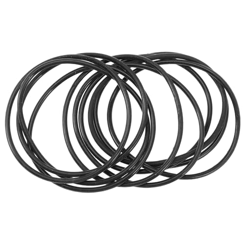 Warmhm 10 Stück Silikonarmband, Gummiartige Silikon Armbänder Gummi Armreifen Schwarz Gummi Armreifen für Mädchen Und Frauen Partygeschenke Warmhm 10 Stück Silikonarmband, Gummiartige Silikon Armbänder Gummi Armreifen Schwarz Gummi Armreifen für Mädchen Und Frauen Partygeschenke von Warmhm