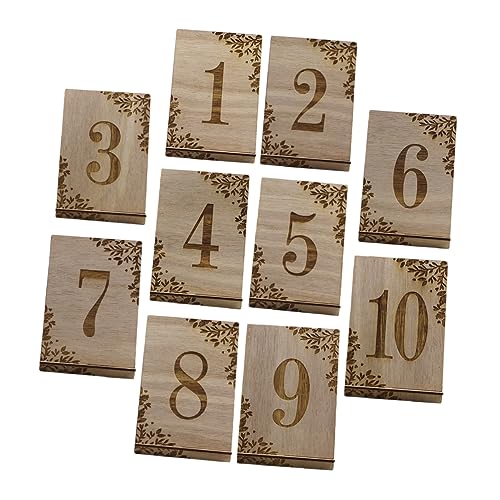 Warmhm 10 Stück Teiliges Holz Tischnummern für Hochzeiten und Feiern Rustikale Tischdekoration für Veranstaltungen und Anlässe Warmhm 10 Stück Teiliges Holz Tischnummern für Hochzeiten und Feiern Rustikale Tischdekoration für Veranstaltungen und Anlässe von Warmhm