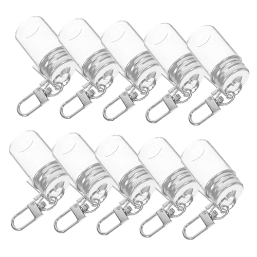 Warmhm 10 Stück Teiliges Mini Glasfläschchen Schlüsselanhänger Klarer Glasanhänger mit Kreuzanhänger Zauberflaschen DIY Bastelset für Reise Hochzeit Party Dekoration und Persönliche Warmhm 10 Stück Teiliges Mini Glasfläschchen Schlüsselanhänger Klarer Glasanhänger mit Kreuzanhänger Zauberflaschen DIY Bastelset für Reise Hochzeit Party Dekoration und Persönliche von Warmhm