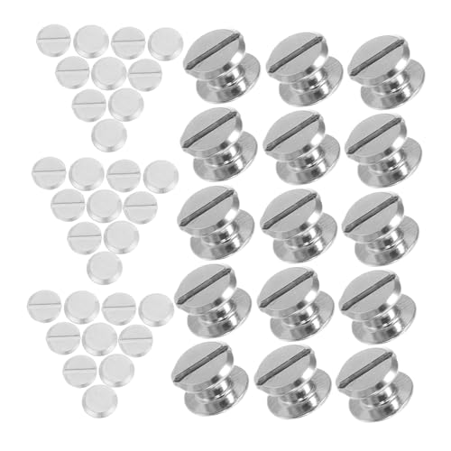 Warmhm 100 Stück Buchschrauben Metall Binding Screw Kit mit Einzelschlitz Schraubmechanismus Einfache Montage Langlebig für Buchbindung Fotoalben Diy Dekoration Zuverlässiger Halt von Warmhm