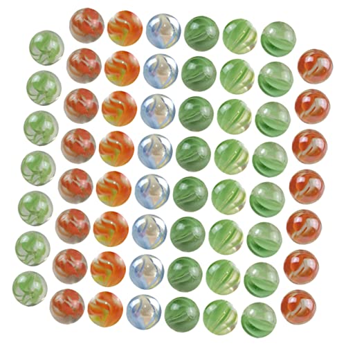 Warmhm 100 Stück Murmeln für kinderspielzeug Children Toys glaskugel spielzeuge Sortiert Marmorspielzeug groß marmor dekore aus Glasperlen Kinderspiele von Warmhm