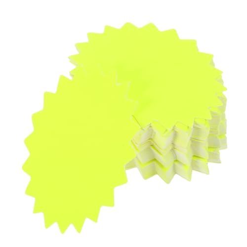 Warmhm 100 Stück Preisetiketten für Supermärkte Blanko Preisschilder für Einzelhandel Fluoreszierende Etiketten für Verkaufsaktionen Vielseitig Einsetzbar für Geschäfte Papiermaterial von Warmhm