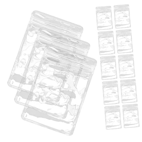Warmhm 100 Stück Selbstverschließbare Aufbewahrungsbeutel aus PVC Wiederverwendbare Taschen für Schmuck Transparente Zip Beutel für Effektive Organisation und Schutz von Warmhm