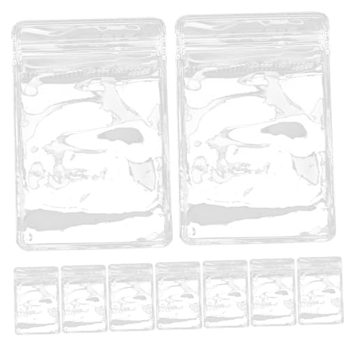 Warmhm 100 Stück Selbstverschließbare Beutel Transparent PVC Verpackungsbeutel für Schmuck Robuste und Reißfeste Aufbewahrungstaschen für Handketten und Schmuckstücke von Warmhm