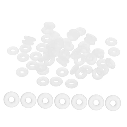 Warmhm 100 Stück Stopperringe Spacer Perlen für Diy Armband und Halskette Schmuckherstellung Antiskid Design Hitzebeständig Sichere Platzierung Perlen von Warmhm