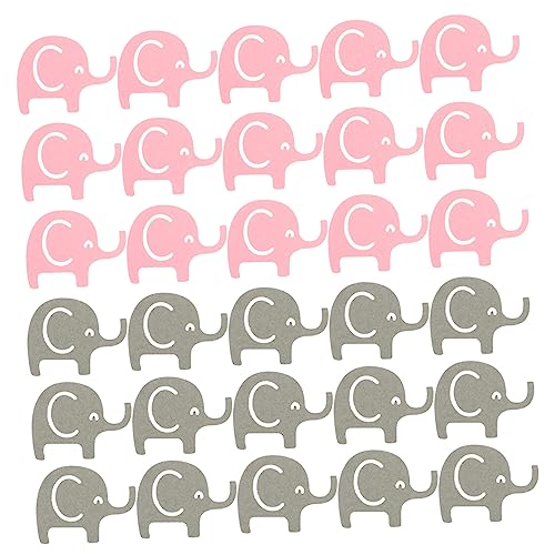 Warmhm 100St Tischdekoration aus Papier partyartikel party sachen Babyparty-Elefant-Dekorationen Mädchen Esstischdekoration dekoratives Elefantenkonfetti Elefanten-Konfetti aus Papier von Warmhm