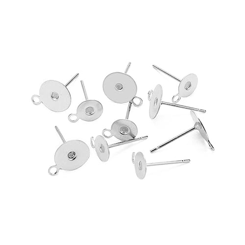 Warmhm 100Stücke Ohrring Pins mit Schleife Flache Runde Ohrstecker für DIY Schmuckherstellung Basis Vielseitige Schmuckzubehör für Kreative Bastelprojekte Warmhm 100Stücke Ohrring Pins mit Schleife Flache Runde Ohrstecker für DIY Schmuckherstellung Basis Vielseitige Schmuckzubehör für Kreative Bastelprojekte von Warmhm