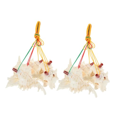 Warmhm 10St Muschelpfeife Kuhglocke mit Pfeifton Musikinstrument Pfeife lustige Pfeife Blechflöte Horn Pfeifinstrument Kinderpfeife Party-Krachmacher Weiß von Warmhm