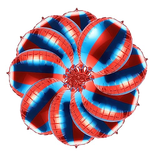 Warmhm 10Stücke Blaue und Rote Streifen Luftballons für Karneval und Geburtstagsfeiern Hochwertige Folienballons für Mottopartys und Festliche Dekorationen Warmhm 10Stücke Blaue und Rote Streifen Luftballons für Karneval und Geburtstagsfeiern Hochwertige Folienballons für Mottopartys und Festliche Dekorationen von Warmhm