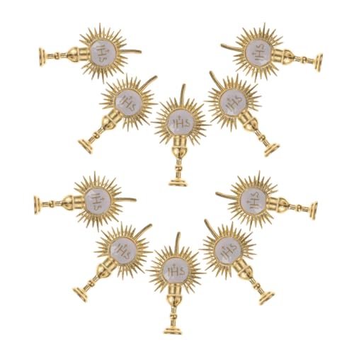 Warmhm 10Stücke Religiöse Kuchen Topper Gold Jhs Kommunion Tortenaufsatz für Taufen Feste und Religiöse Feiern Wiederverwendbar Einfache Handhabung für Besondere Anlässe Warmhm 10Stücke Religiöse Kuchen Topper Gold Jhs Kommunion Tortenaufsatz für Taufen Feste und Religiöse Feiern Wiederverwendbar Einfache Handhabung für Besondere Anlässe von Warmhm