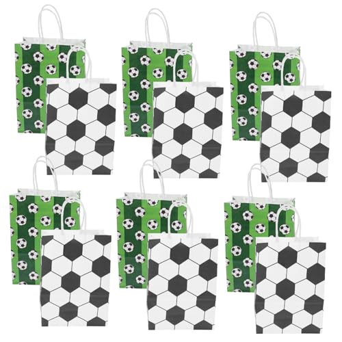 Warmhm 12 Stück Fußball-Party-Geschenktüte Tasche Fußball-Goodie-Bags aus Papier Jersey Füllstoffe Beute geschenkverpackung papiertüten Geschenkbehälter Sport-Goodie-Bags Kraftpapier Warmhm 12 Stück Fußball-Party-Geschenktüte Tasche Fußball-Goodie-Bags aus Papier Jersey Füllstoffe Beute geschenkverpackung papiertüten Geschenkbehälter Sport-Goodie-Bags Kraftpapier von Warmhm