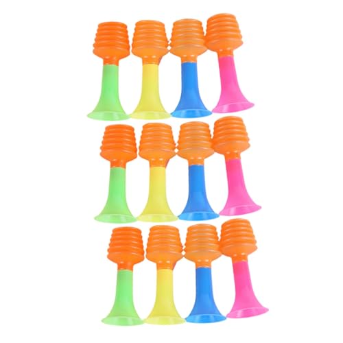 Warmhm 12 Stück Mini -Horn -Spielsachen Kleinkindspielzeug Party-Horn Hornspielzeug Spiel jubelnde Spielzeuge Fußballhorn- Geräuschemacher PVC von Warmhm