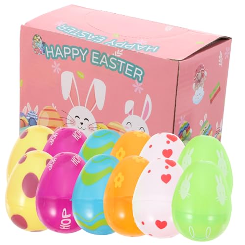 Warmhm 12 Stück Osterei-set Eier Masse Vorgefüllte Ostereier -ostereier- Ostereier Stuffers Ostertierspielzeug in Eierform Plastik Warmhm 12 Stück Osterei-set Eier Masse Vorgefüllte Ostereier -ostereier- Ostereier Stuffers Ostertierspielzeug in Eierform Plastik von Warmhm