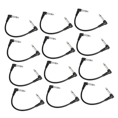 Warmhm 12 Stück Patchkabel für Gitarre Robuste Audio Verbindungskabel für Effektpedale für Elektrische Instrumente Langlebig Überlegener Klangqualität Warmhm 12 Stück Patchkabel für Gitarre Robuste Audio Verbindungskabel für Effektpedale für Elektrische Instrumente Langlebig Überlegener Klangqualität von Warmhm