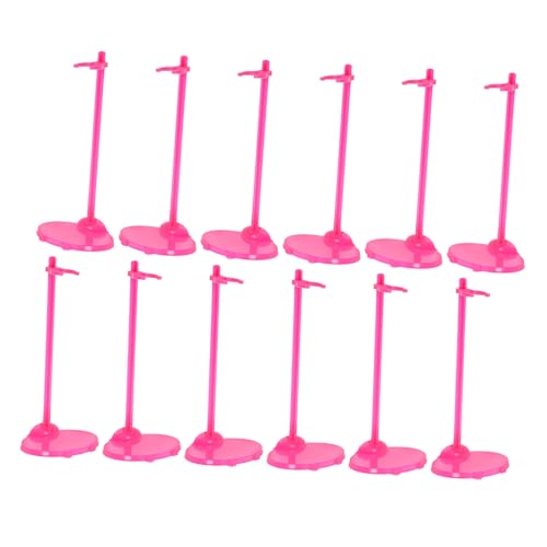 Warmhm 12 Stück Puppenständer Stabile Stütze für Puppen Display Rahmen für Schaufenster Dekoration Zufällige Farben Puppenzubehör für Sammler Zufällige Farbe von Warmhm