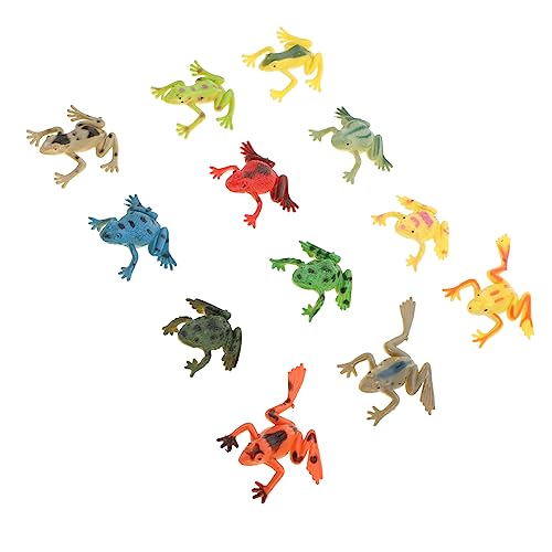 Warmhm 12 Stück Realistische Frosch Modelle Tropenwald Frösche für Partytüten und Spiele von Warmhm