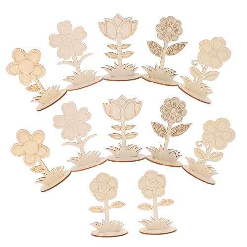 Warmhm 12 Stück Teiliges DIY Holzblumen aus Unbehandeltem Holz Glatte Oberfläche Holzblumen zum Bemalen und Basteln für Kinderparty und Dekoration Warmhm 12 Stück Teiliges DIY Holzblumen aus Unbehandeltem Holz Glatte Oberfläche Holzblumen zum Bemalen und Basteln für Kinderparty und Dekoration von Warmhm