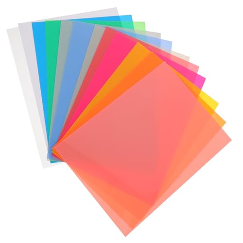 Warmhm 12 Stück Teiliges Schrumpfkunstpapier Farbiges Schrumpffolie für Kreative DIY Projekte Selbst Zuschneidbar Langlebig und Sicher für Kinderhandwerk und Weihnachtsdekoration von Warmhm